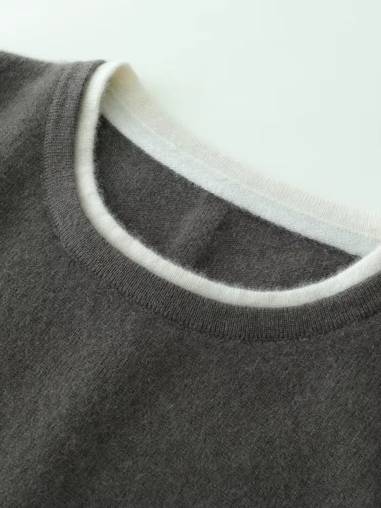 LanlyCashmere Women's Crew Neck Cashmere Sweater 