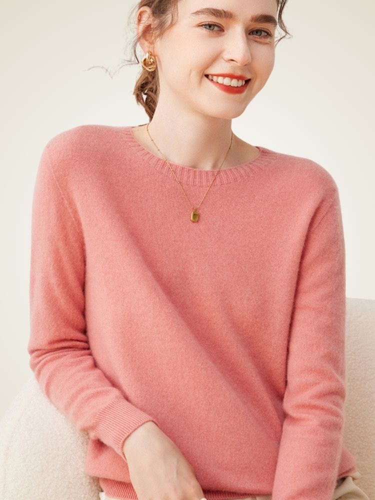 LanlyCashmere Women's Crewneck Cashmere Sweater –