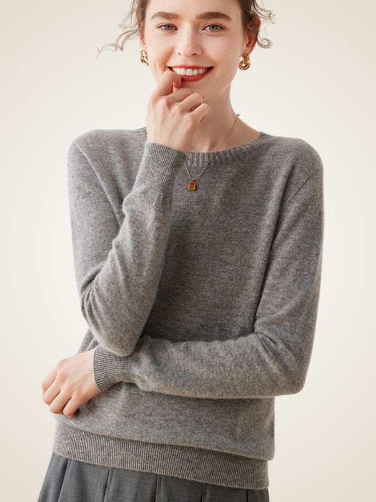 LanlyCashmere Women's Crewneck Cashmere Sweater –