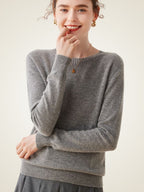 LanlyCashmere Women's Crewneck Cashmere Sweater –