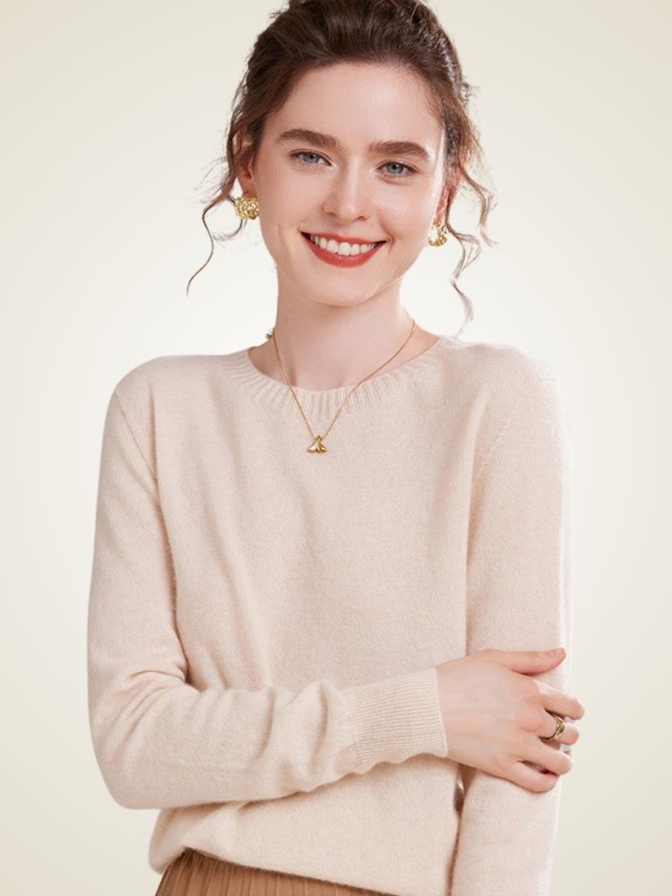 LanlyCashmere Women's Crewneck Cashmere Sweater –