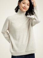 LanlyCashmere Women's Essential Cashmere Turtleneck Sweater