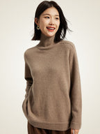 LanlyCashmere Women's Essential Cashmere Turtleneck Sweater