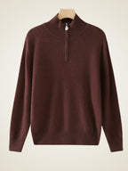 LanlyCashmere Women's Half-Zip Cashmere Sweater 