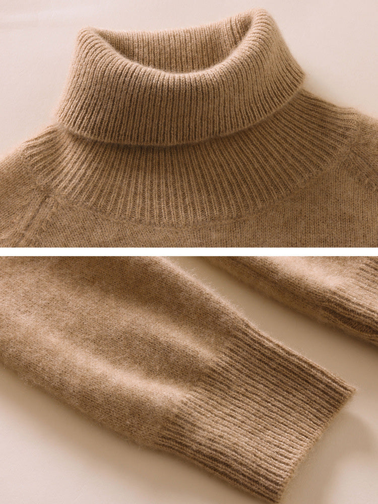 LanlyCashmere Women's Slim Fit Cashmere Turtleneck Sweater