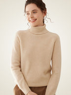 LanlyCashmere Women's Slim Fit Cashmere Turtleneck Sweater