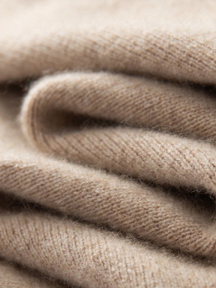 Lanly Cashmere Bomber Jacket - Premium Mongolia Cashmere Zip Cardigan