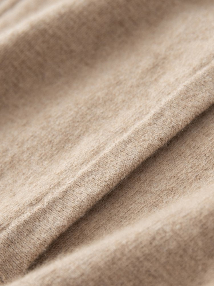 Lanly Cashmere Bomber Jacket - Premium Mongolia Cashmere Zip Cardigan