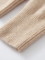 Lanly Cashmere Center-Seam Sweater - Mongolia Mock Turtleneck