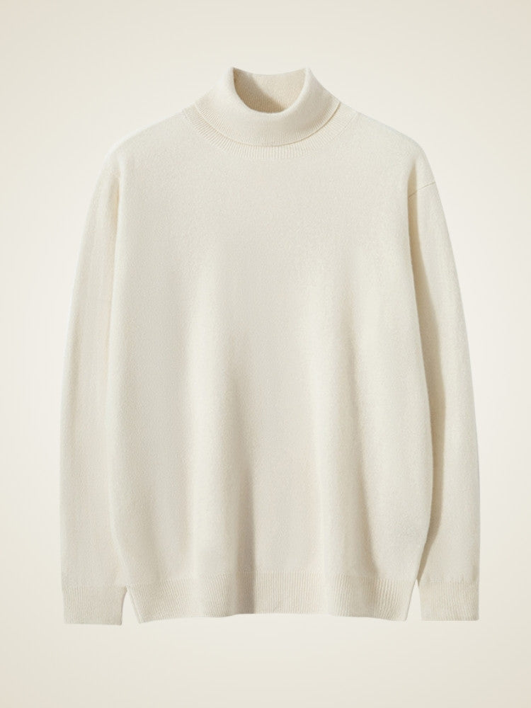 Lanly Cashmere Classic Turtleneck - Premium Mongolia Cashmere Roll-Neck