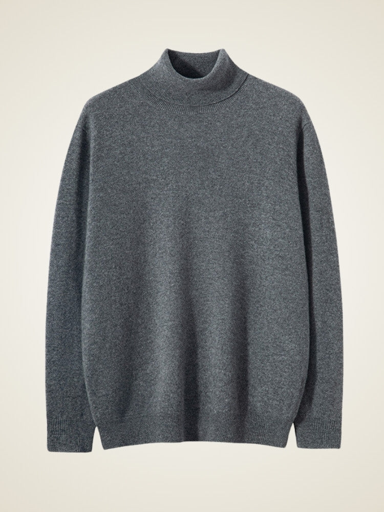 Lanly Cashmere Classic Turtleneck - Premium Mongolia Cashmere Roll-Neck