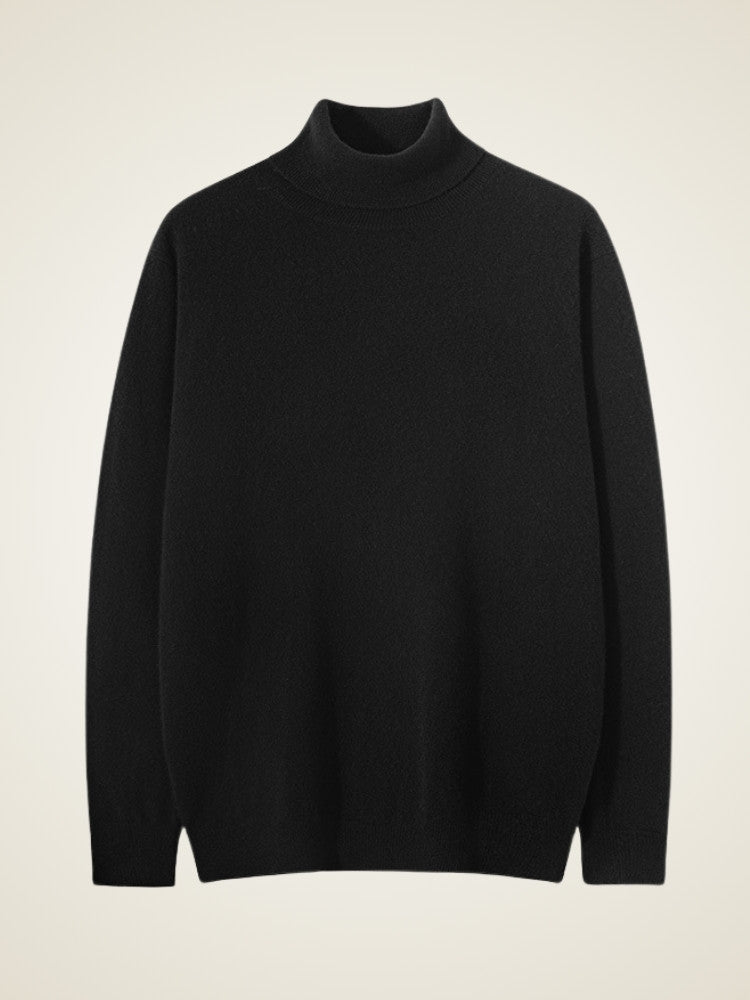 Lanly Cashmere Classic Turtleneck - Premium Mongolia Cashmere Roll-Neck
