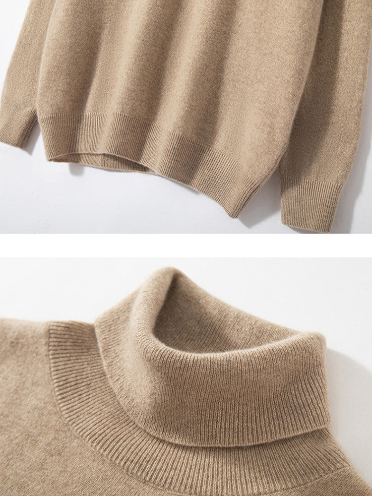 Lanly Cashmere Classic Turtleneck - Premium Mongolia Cashmere Roll-Neck