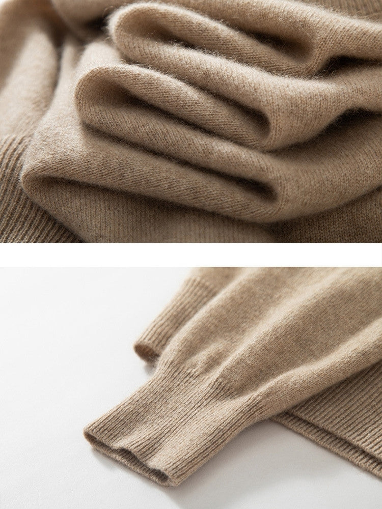 Lanly Cashmere Classic Turtleneck - Premium Mongolia Cashmere Roll-Neck