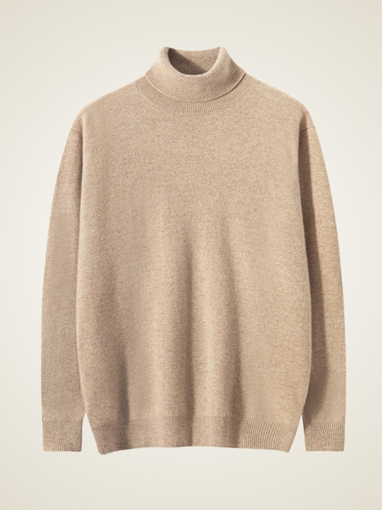 Lanly Cashmere Classic Turtleneck - Premium Mongolia Cashmere Roll-Neck