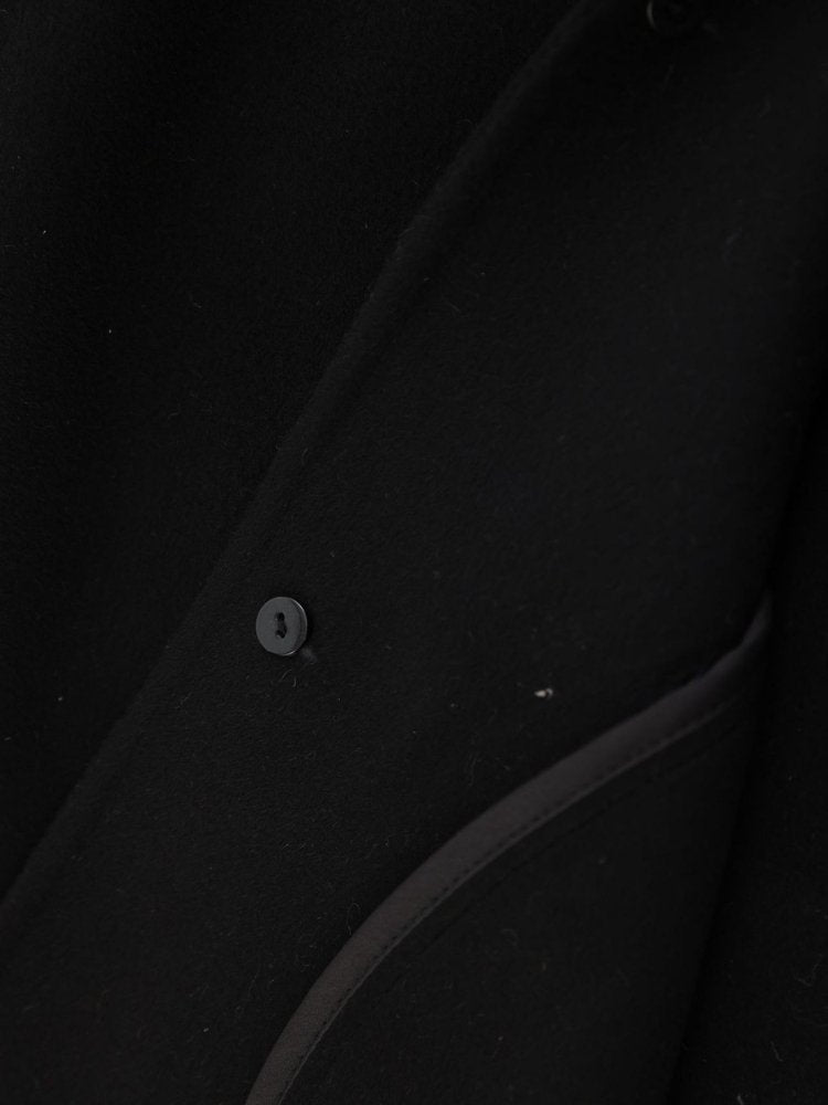 Lanly Cashmere Collared Short Jacket - Black 100% Pure Cashmere Blouson