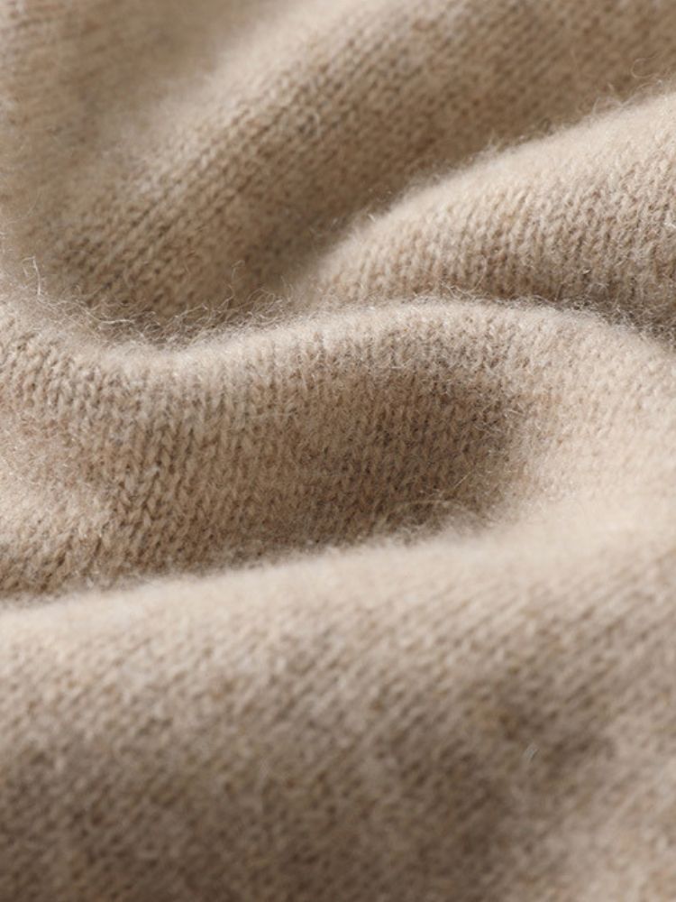 Lanly Cashmere Color-Block Zip Jacket - Contrast Trim Mongolia Cashmere Cardigan