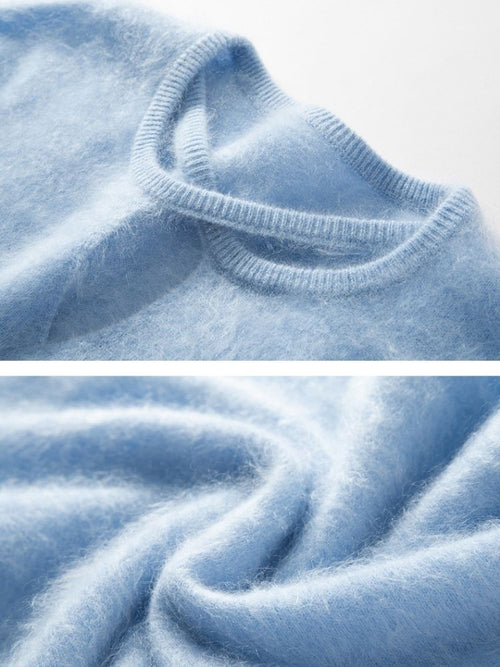 Lanly Cashmere Cutout Crisscross Sweater - Mongolia Brushed Knit