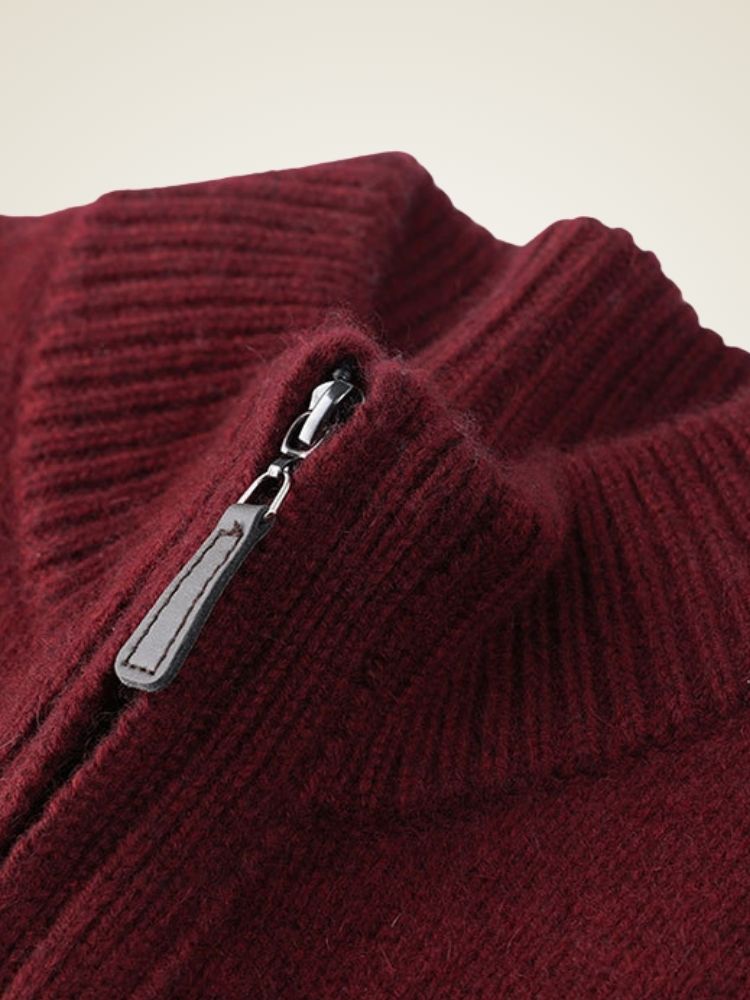 Lanly Cashmere Fair Isle Gift Set - Festive Red Premium Mongolia Cashmere