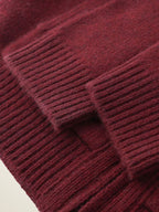 Lanly Cashmere Fair Isle Gift Set - Festive Red Premium Mongolia Cashmere