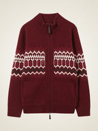 Lanly Cashmere Fair cardigan - Festive Red Premium Mongolia Cashmere