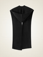 Lanly Cashmere Hooded Scarf - Mongolia Ribbed Balaclava Wrap