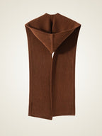 Lanly Cashmere Hooded Scarf - Mongolia Ribbed Balaclava Wrap