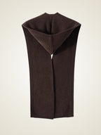 Lanly Cashmere Hooded Scarf - Mongolia Ribbed Balaclava Wrap