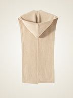 Lanly Cashmere Hooded Scarf - Mongolia Ribbed Balaclava Wrap