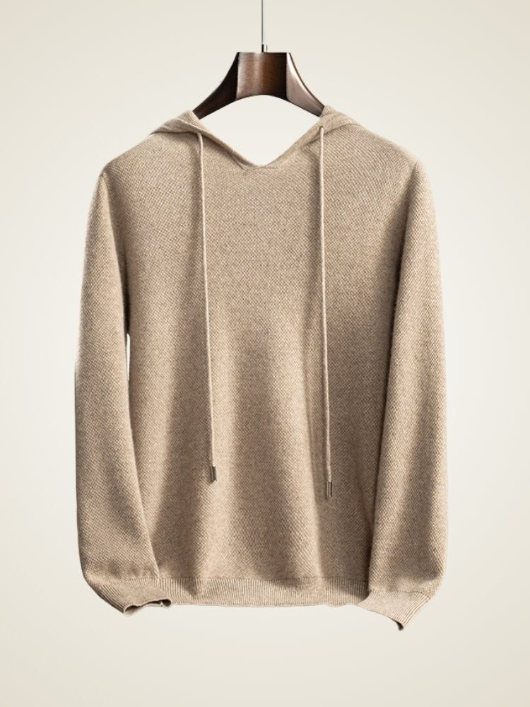 Lanly Cashmere Hoodie Loungewear Set - Mongolia Cashmere Knit Two-Piece