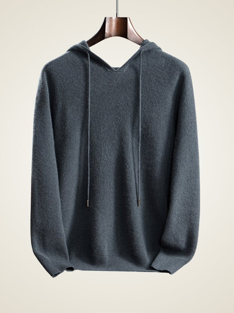 Lanly Cashmere Hoodie Loungewear Set - Mongolia Cashmere Knit Two-Piece