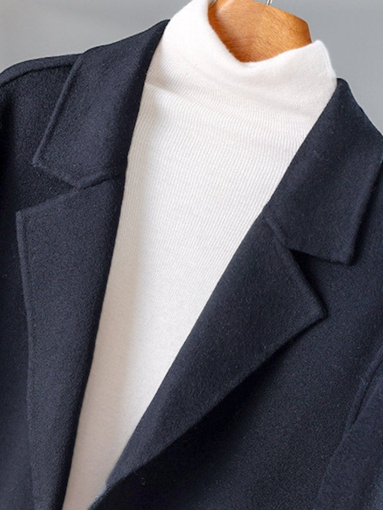 Lanly Cashmere Long Overcoat - 100% Pure Cashmere Men's Trench