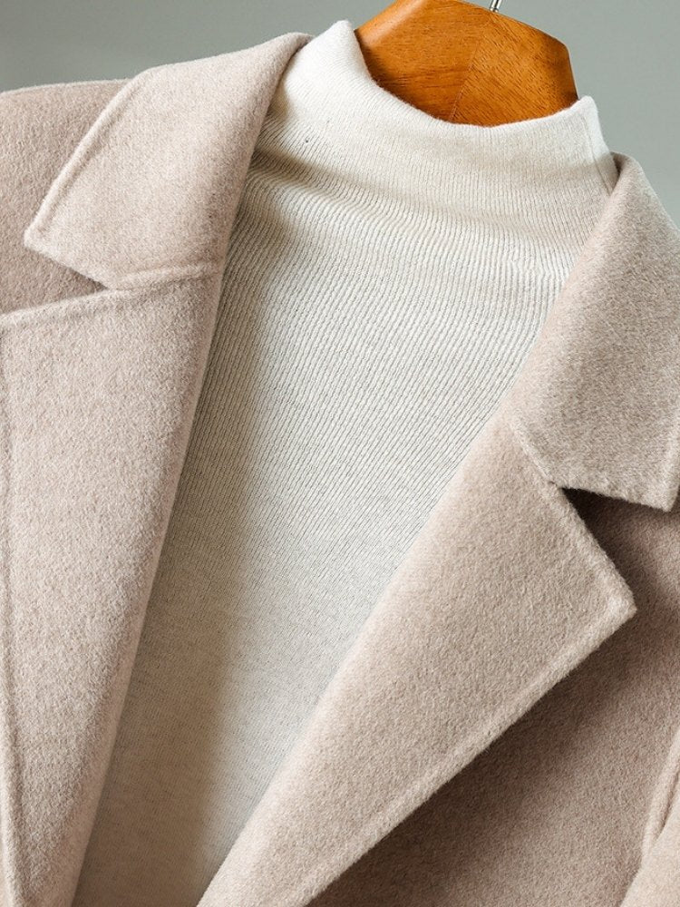 Lanly Cashmere Long Overcoat - 100% Pure Cashmere Men's Trench