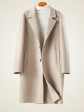 Lanly Cashmere Long Overcoat - 100% Pure Cashmere Men's Trench