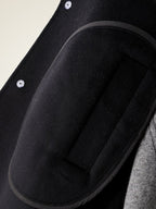 Lanly Cashmere Mid-Length Overcoat - Navy 100% Pure Cashmere Car Coat