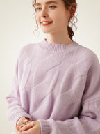 Lanly Cashmere Oversized Cable Sweater - Premium Mongolia Chunky Knit
