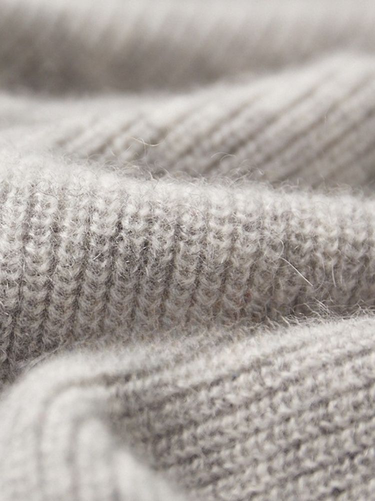 Lanly Cashmere Quarter-Zip Mock Neck Sweater - Mongolia Cashmere Pullover