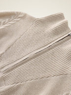 Lanly Cashmere Quarter-Zip Sweater - Mongolia Cable Knit Pull