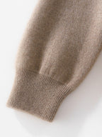 Lanly Cashmere Reversible Zip Cardigan - Thick Mongolia Cashmere Jacket