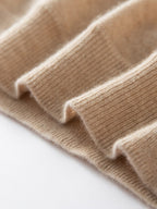 Lanly Cashmere Shawl Collar Sweater - Mongolia V-Neck Pullover