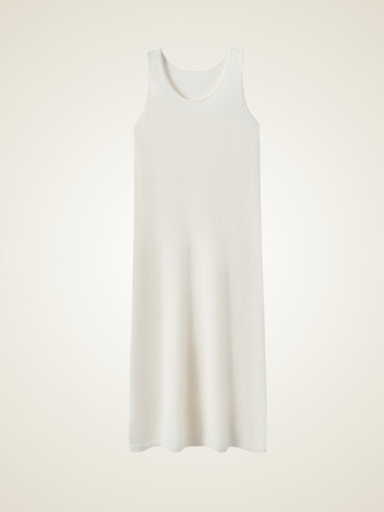 Lanly Cashmere Tank Dress - Premium Mongolia Cashmere Sleeveless Maxi
