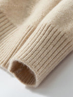 Lanly Cashmere Textured Knit Sweater - Mongolia Cashmere Crewneck
