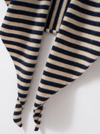 Lanly Cashmere Triangle Scarf - Mongolia Striped Shawl Wrap