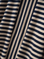 Lanly Cashmere Triangle Scarf - Mongolia Striped Shawl Wrap