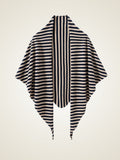 Lanly Cashmere Triangle Scarf - Mongolia Striped Shawl Wrap