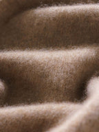 Lanly Cashmere V-Neck Sweater Vest - Camel Mongolia Cashmere Knit Slipover