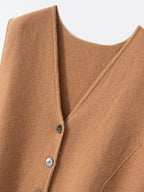 Lanly Cashmere Vest - Premium Mongolia Cashmere Knit Waistcoat