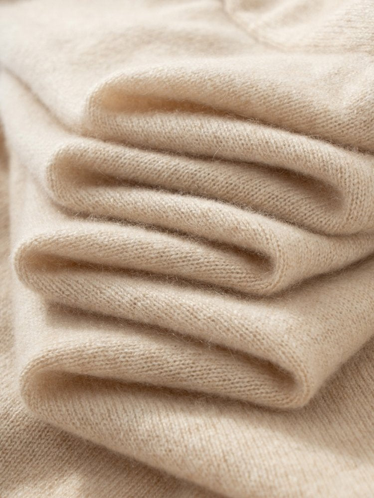 Lanly Cashmere Wrap Cardigan - Mongolia Open-Front Belted Jacket