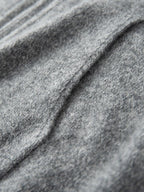 Lanly Cashmere Zip-Up Hoodie Jacket - Grey Mongolia Cashmere Cardigan