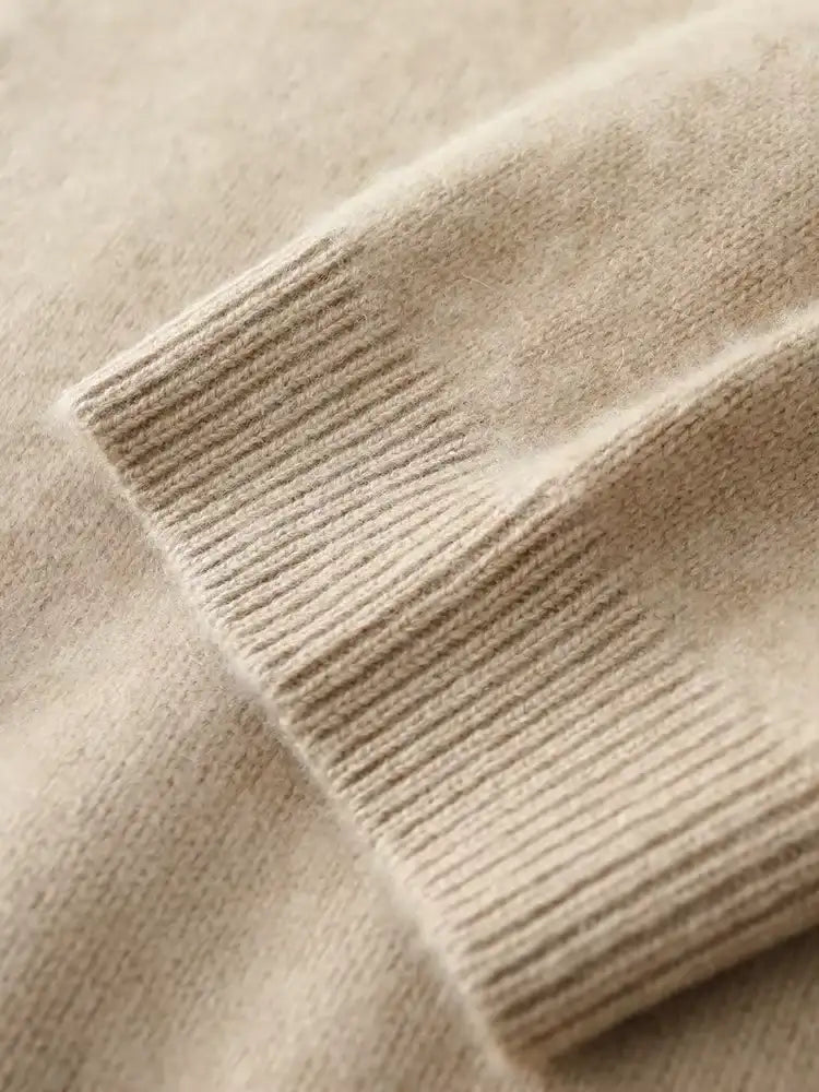 Lanlycashmere Classic Crewneck Cashmere Sweater